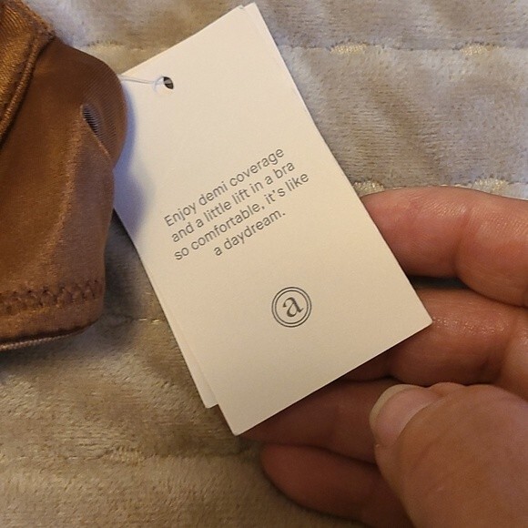 Auden demi coverage brown bra with lace NWT - Picture 2 of 8